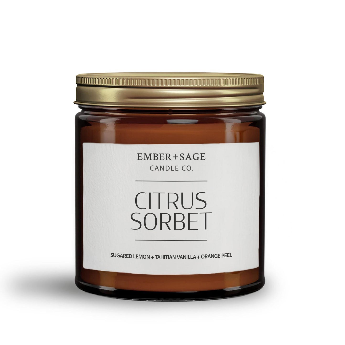 Citrus Sorbet | Hand-Poured Soy Coconut Wax Candle | 16oz with Double Wick