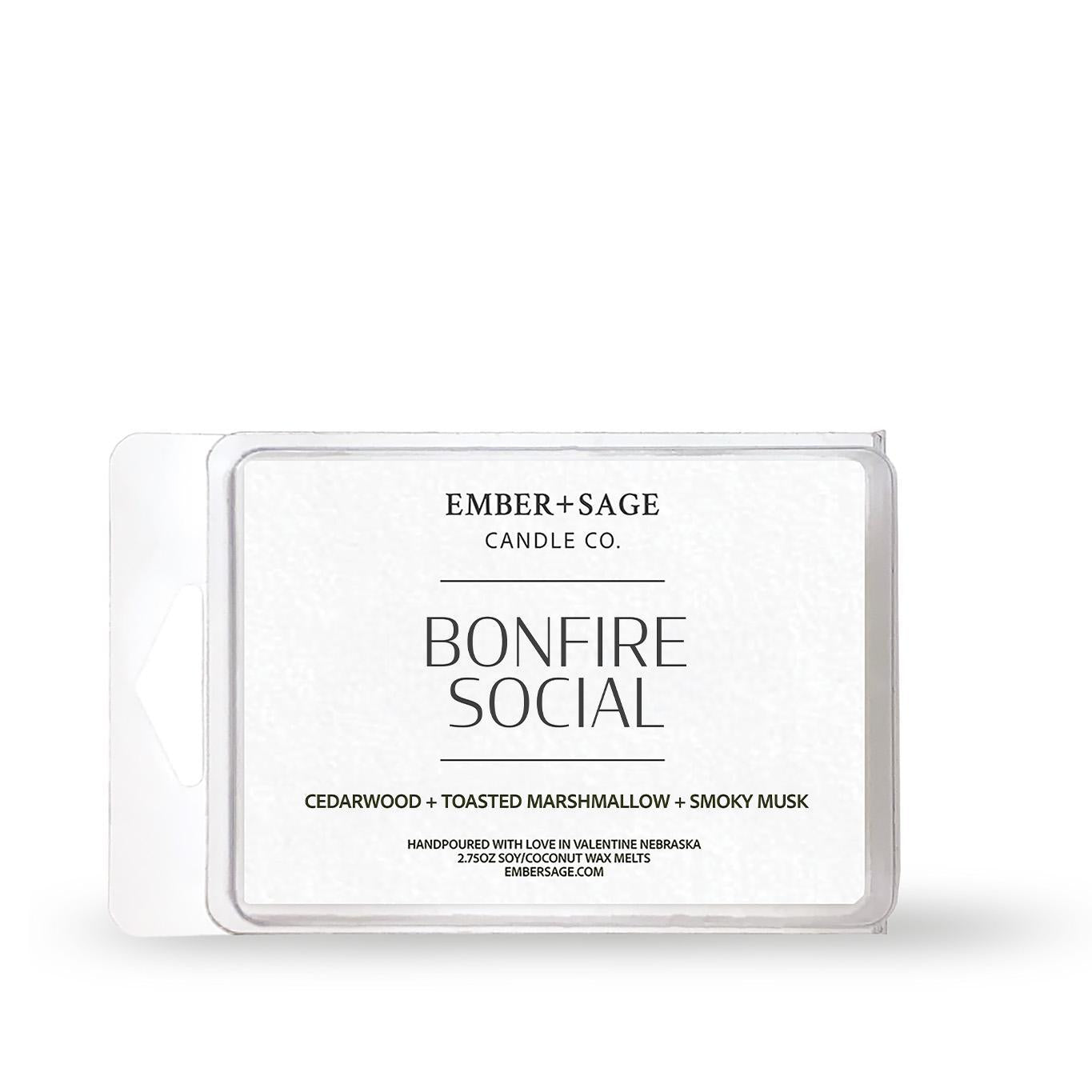 Bonfire Social | Hand-Poured Soy Coconut Wax Melt | 2.75oz