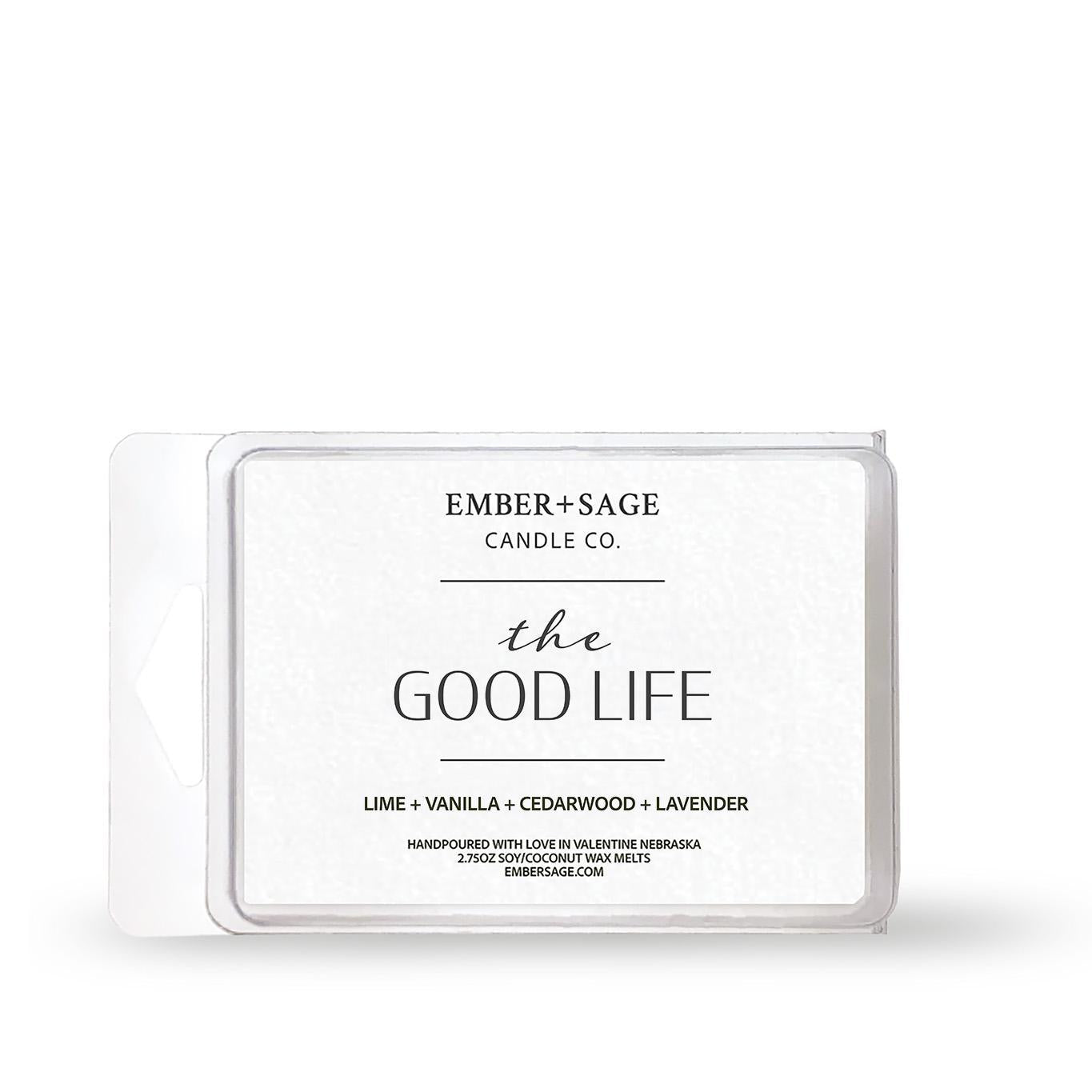 The Good Life | Hand-Poured Soy Coconut Wax Melt | 2.75oz