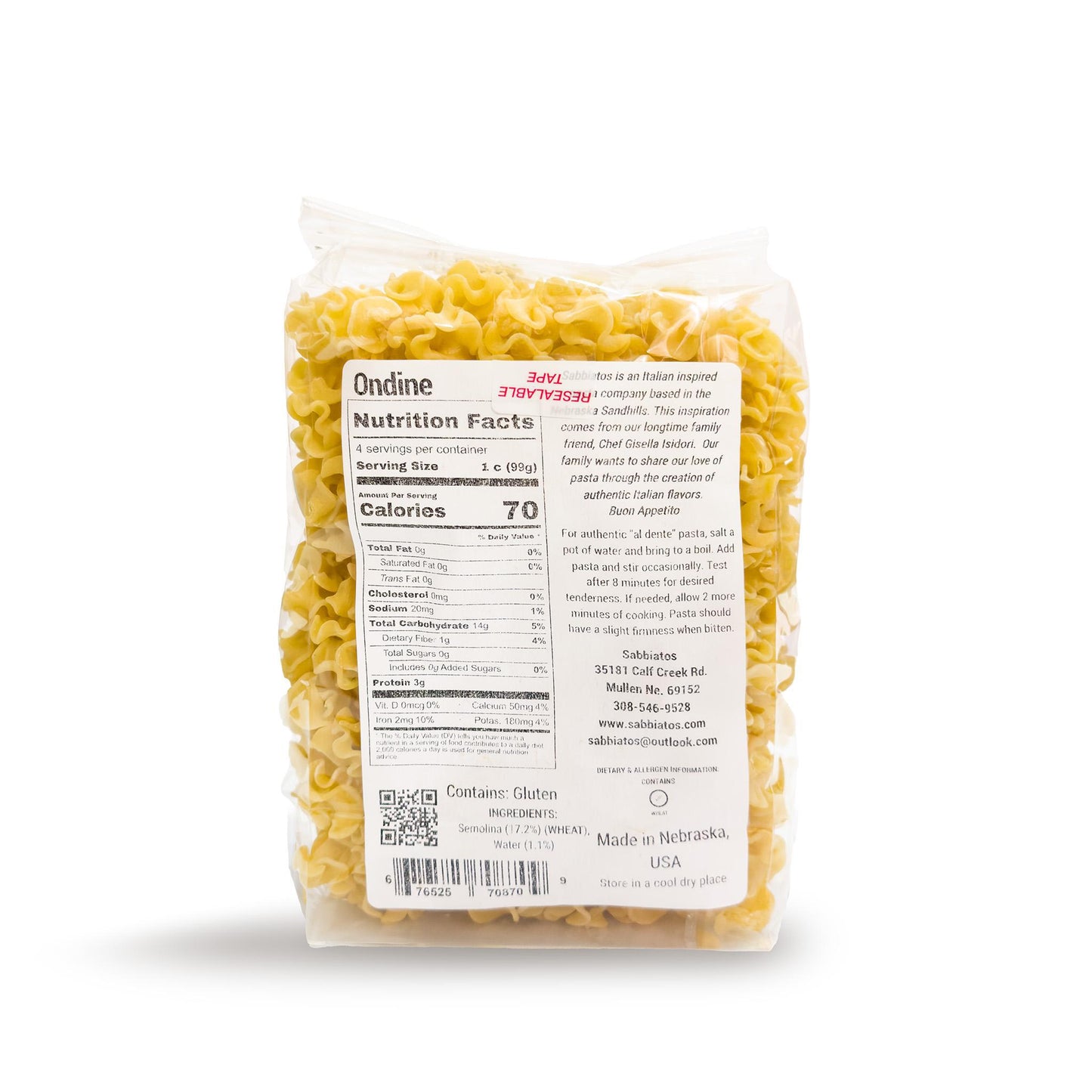 Ondine Semolina Artisanal Pasta