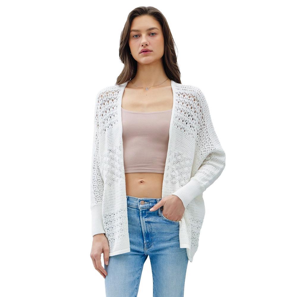 Ivory Light Weight Knit Cardigan