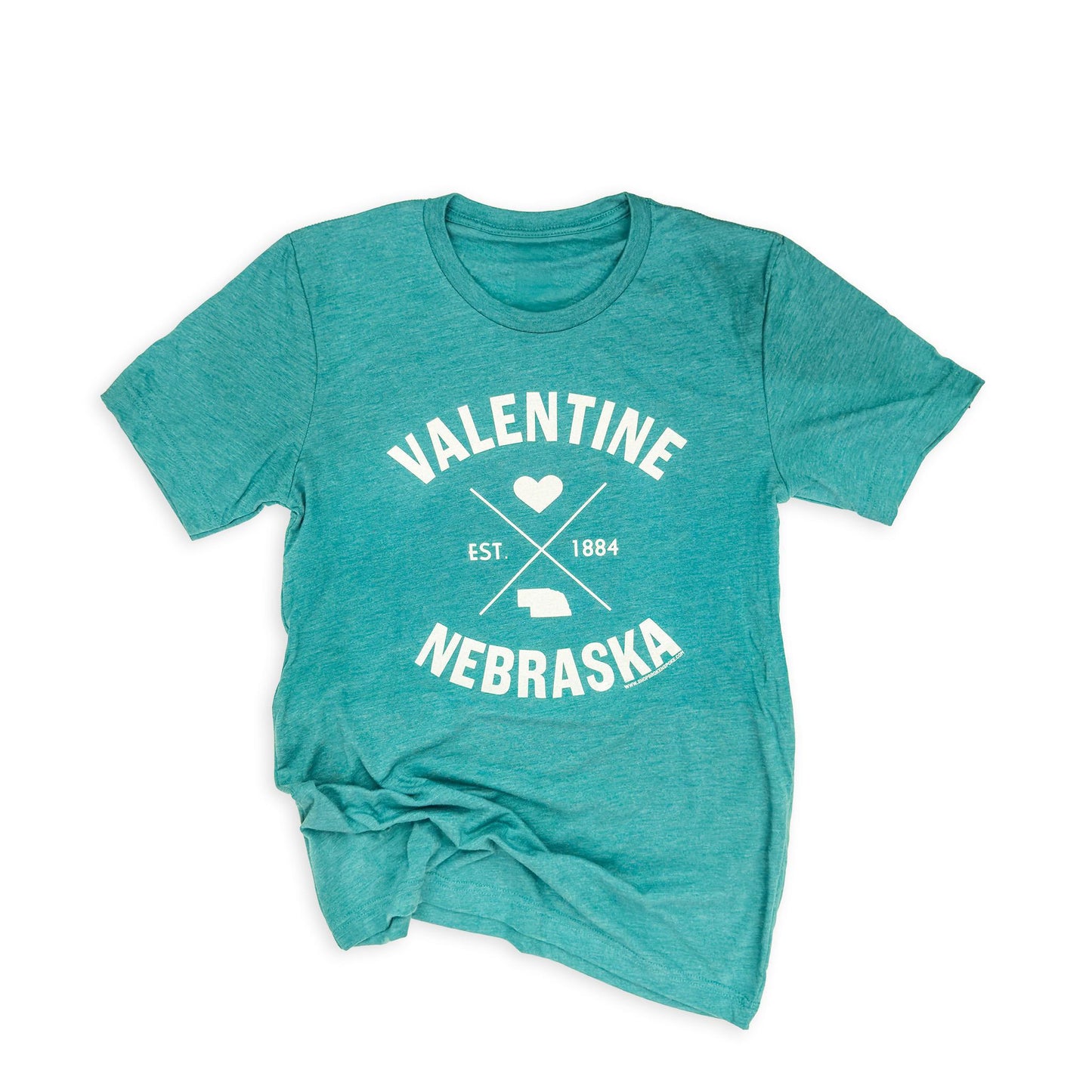 Merritt Teal “Valentine Nebraska Est. 1884” Graphic Tee