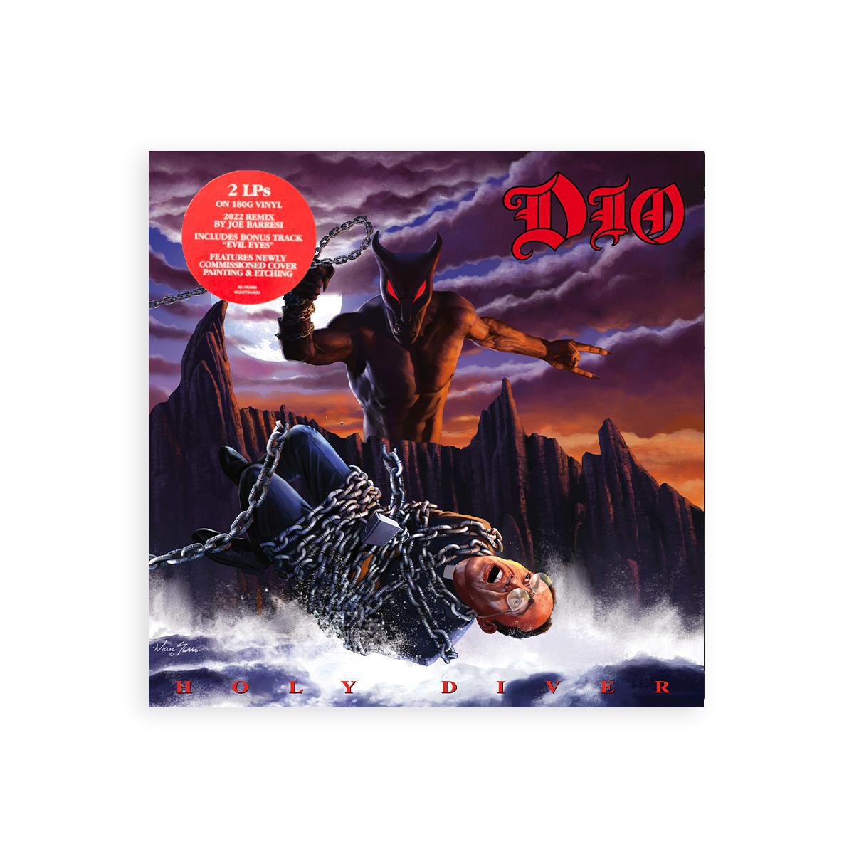 Dio “Holy Diver" 2LP Gatefold Vinyl Record – 2022 Remastered Edition on 180g Vinyl with Side D Etching