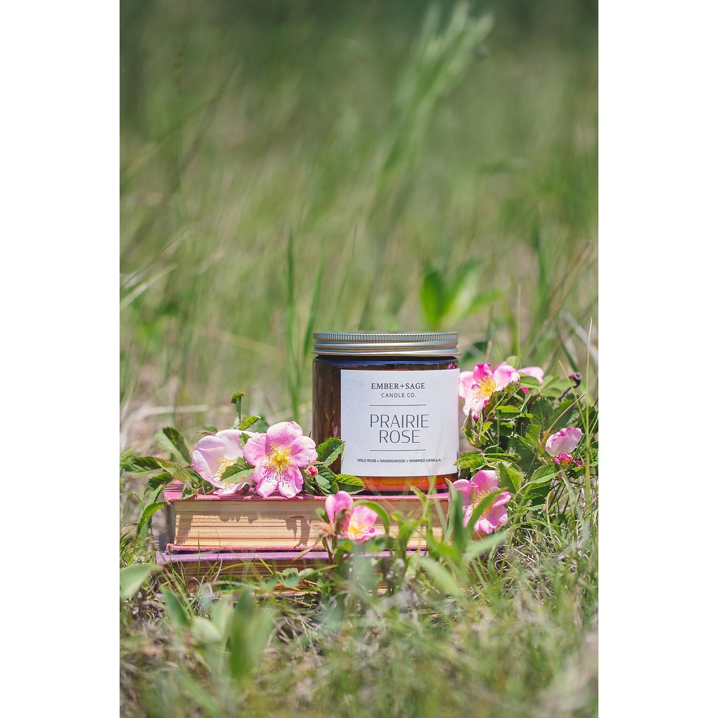 Prairie Rose | Hand-Poured Soy Coconut Wax Candle | 16oz with Double Wick