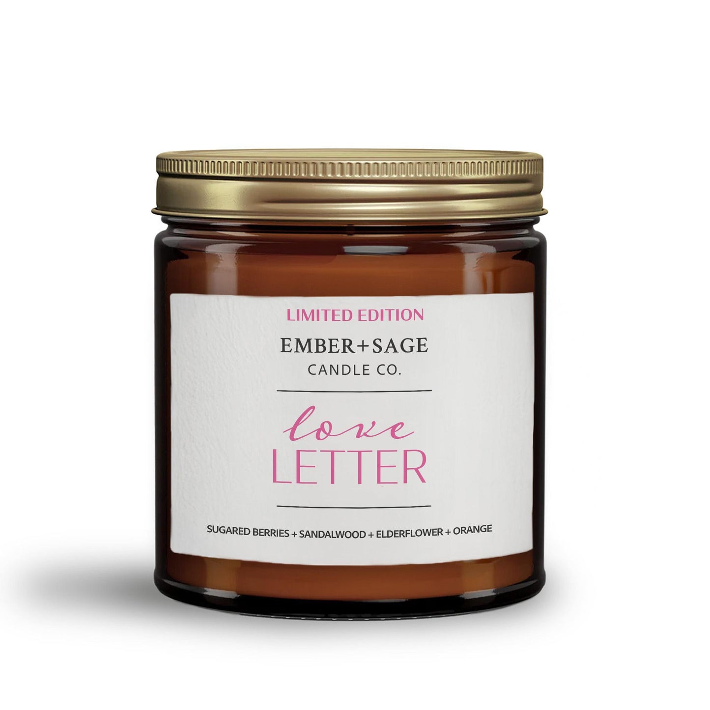 Love Letter | Limited Edition | Hand-Poured Soy Coconut Wax Candle | 16oz with Double Wick