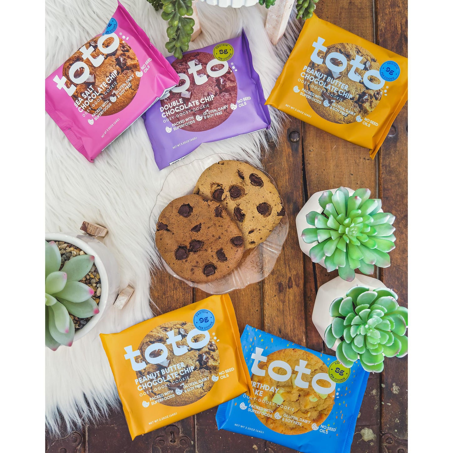 Peanut Butter Chocolate Chip Ooey-Gooey Cookies - Gluten, Dairy & Soy Free and Packed with Superfoods