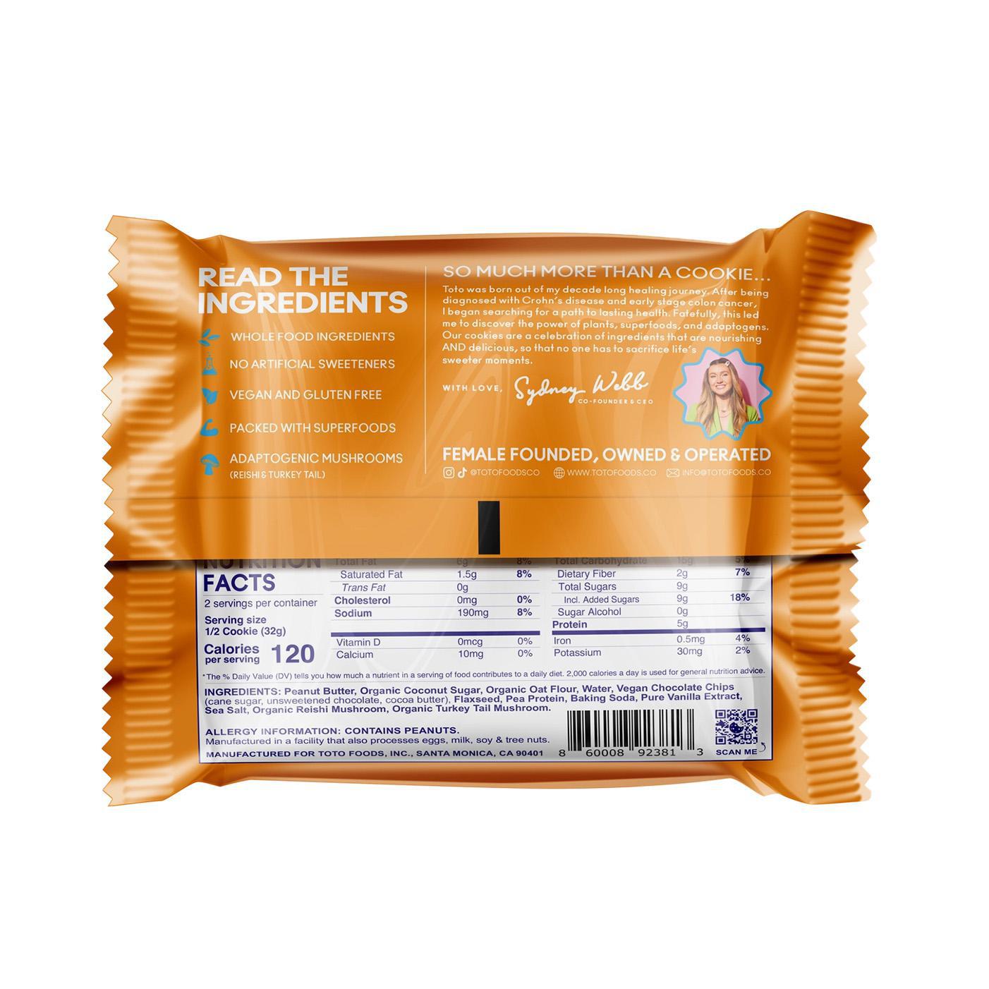 Peanut Butter Chocolate Chip Ooey-Gooey Cookies - Gluten, Dairy & Soy Free and Packed with Superfoods