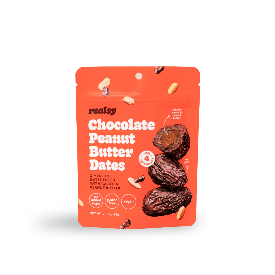 Chocolate Peanut Butter Dates Snack Pack