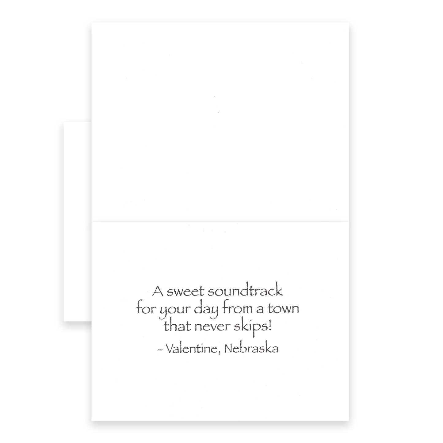 2026 Official Valentine Nebraska “The Best Grooves" Turntable Valentine's Day Card