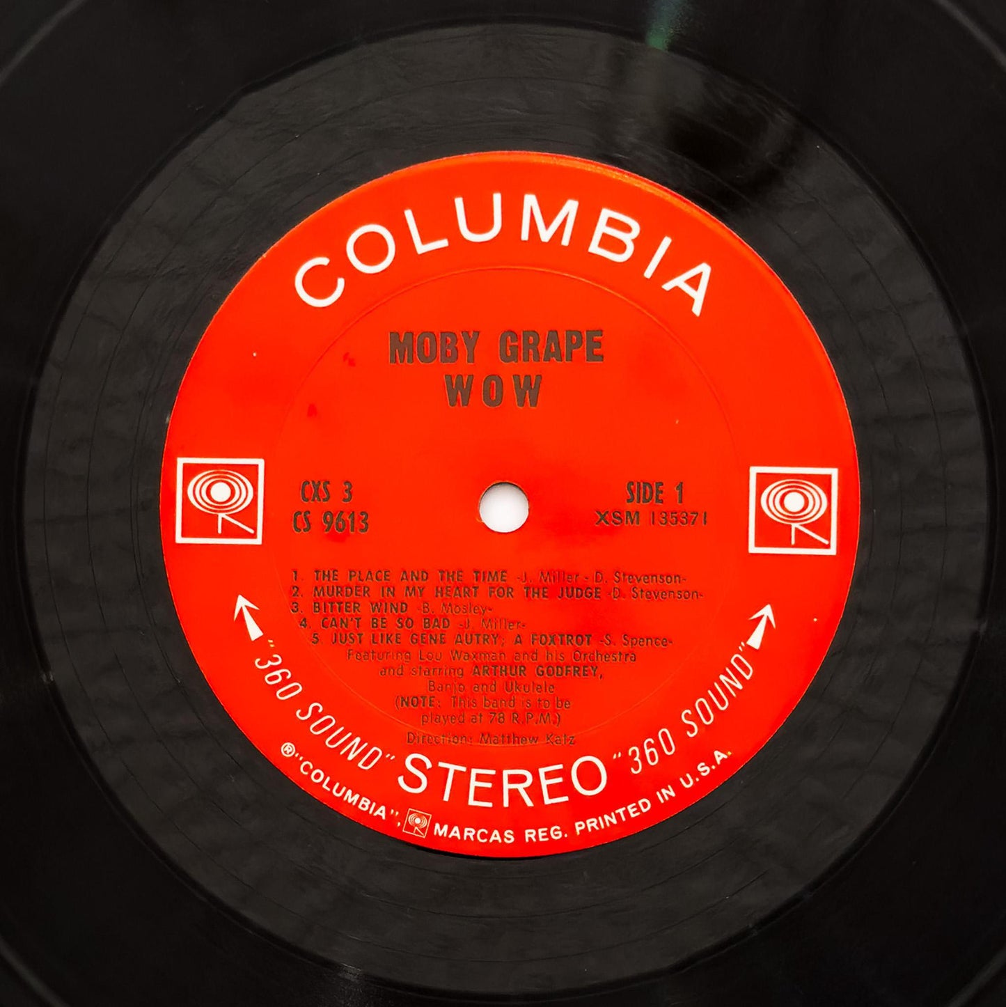 Moby Grape “Wow" Gatefold Vinyl Record – 1968 US Pitman Press – Psychedelic Rock