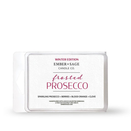 Frosted Prosecco | Winter Edition | Hand-Poured Soy Coconut Wax Melt | 2.75oz