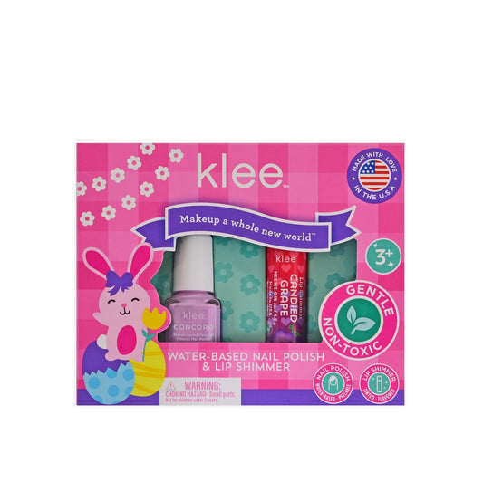 Skipping Purple Non-Toxic Water-Based Nail Polish and Lip Shimmer Duo Set