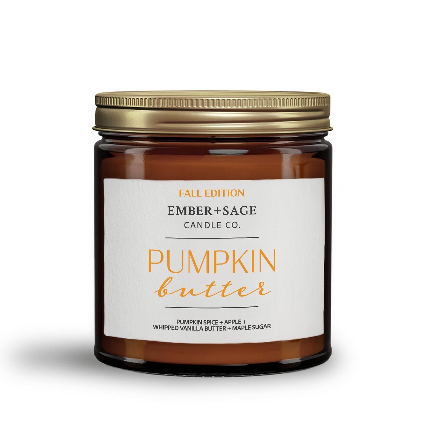 Pumpkin Butter | Fall Edition | Hand-Poured Soy Coconut Wax Candle | 16oz with Double Wick
