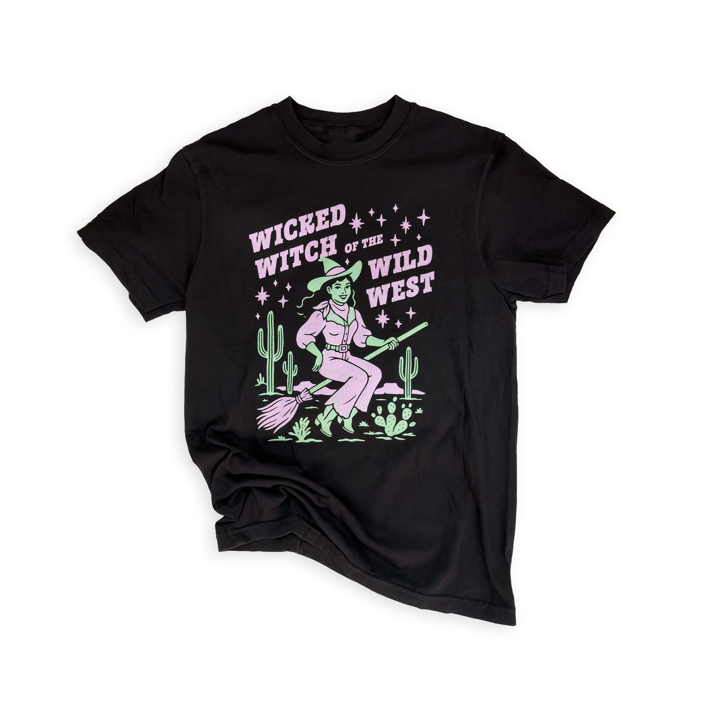 Black "Wicked Witch of the Wild West" Graphic Tee