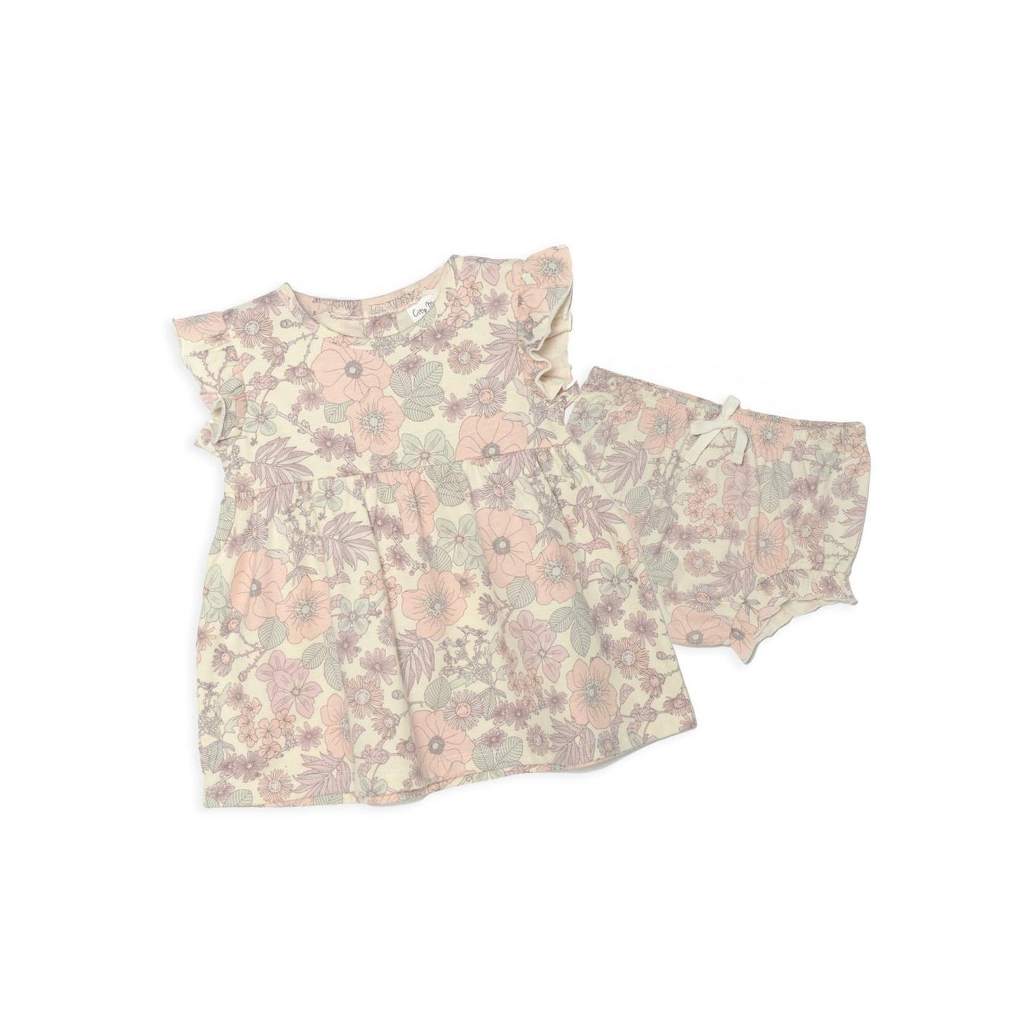 Infant Vintage Floral Print Set