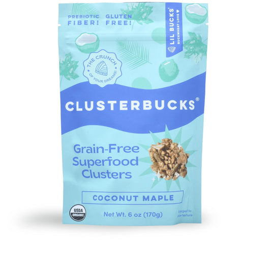 Clusterbucks Coconut Maple Gut Friendly & Grain Free Granola Superfood Clusters