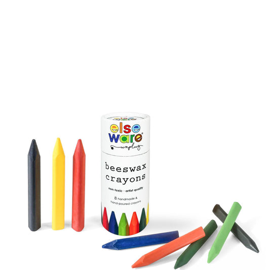 Non-Toxic Handpoured Beeswax Crayons - 8 Pack Tube