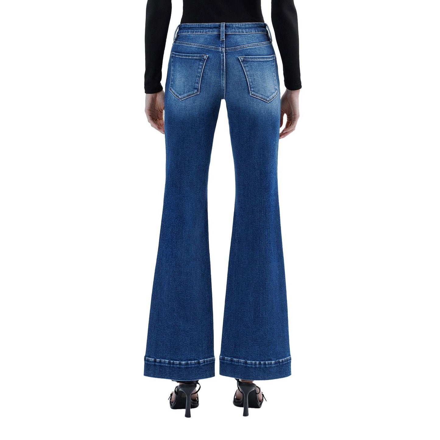Intrigue High Rise Trouser Hem Flare Jeans