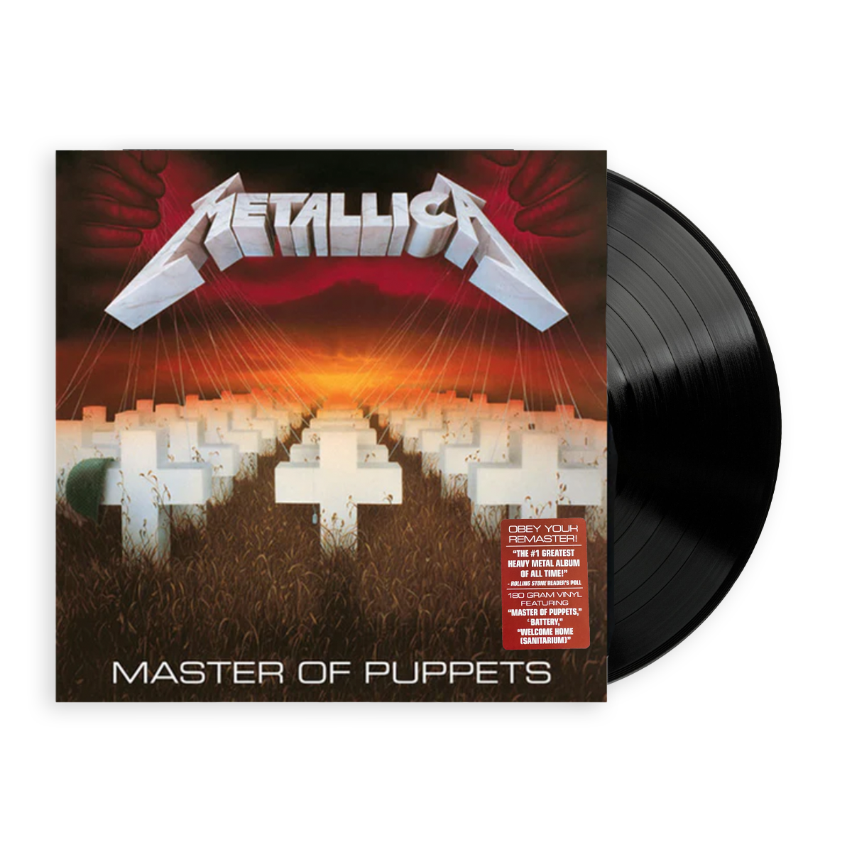 Metallica "Master Of Puppets" Vinyl Record – 2022 Remastered Edition on 180g Vinyl