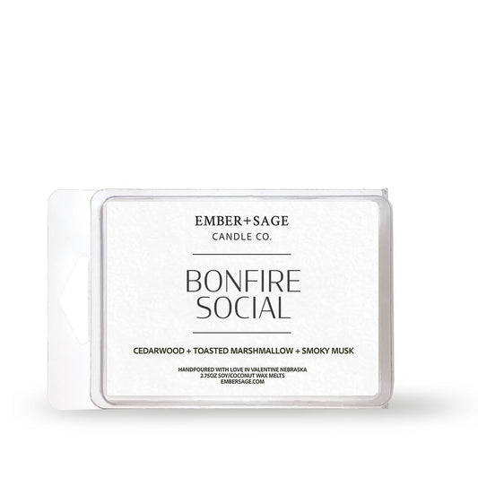 Bonfire Social | Hand-Poured Soy Coconut Wax Melt | 2.75oz
