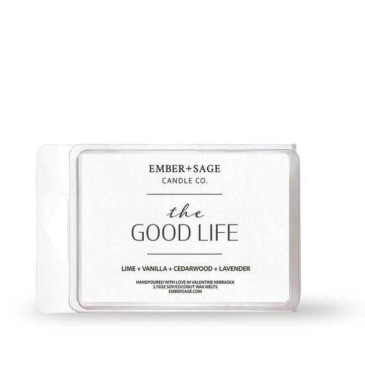 The Good Life | Hand-Poured Soy Coconut Wax Melt | 2.75oz