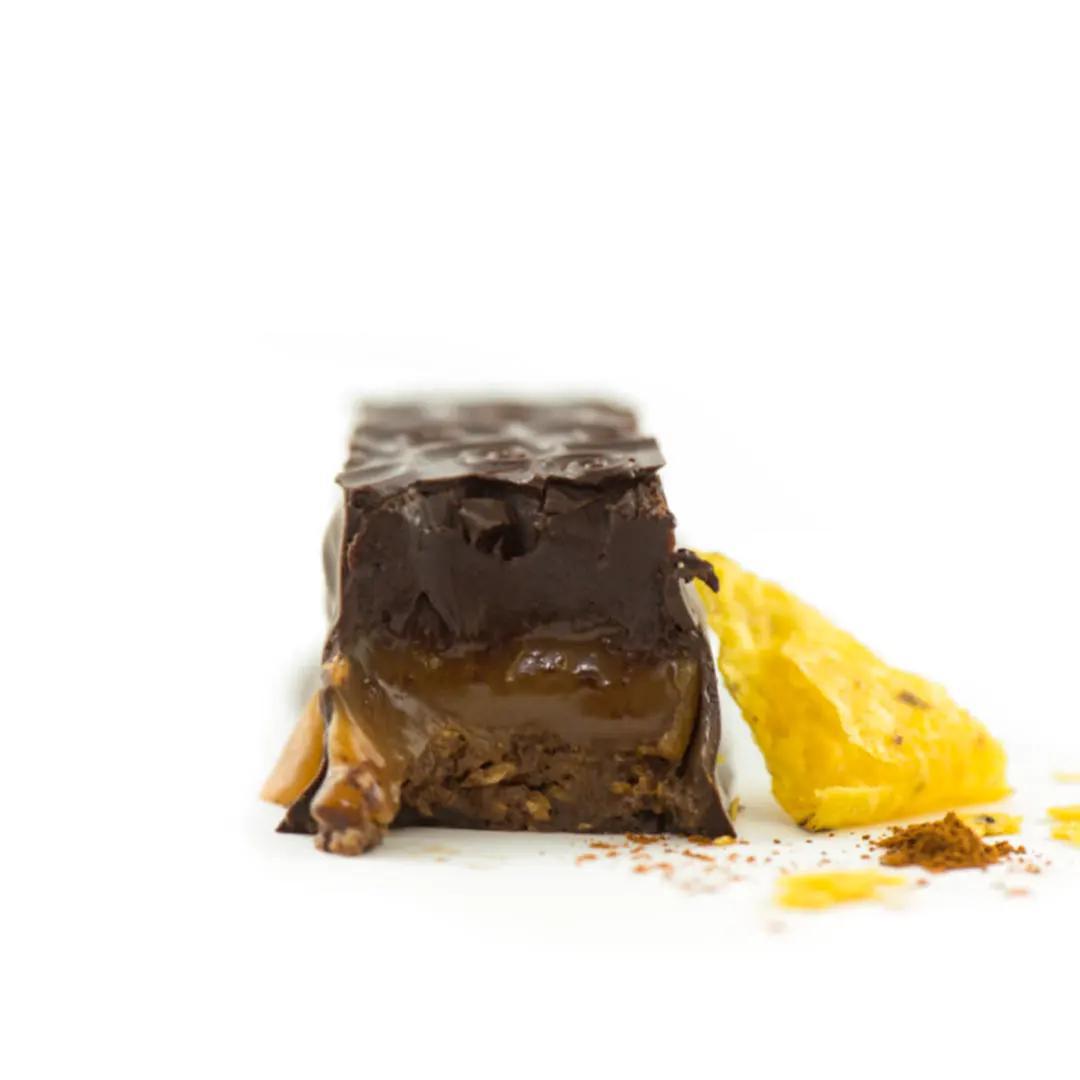 Spicy Ganache, Sea Salt Caramel & Tortilla Chip "Mayan Spice" Gourmet Chocolate Bar