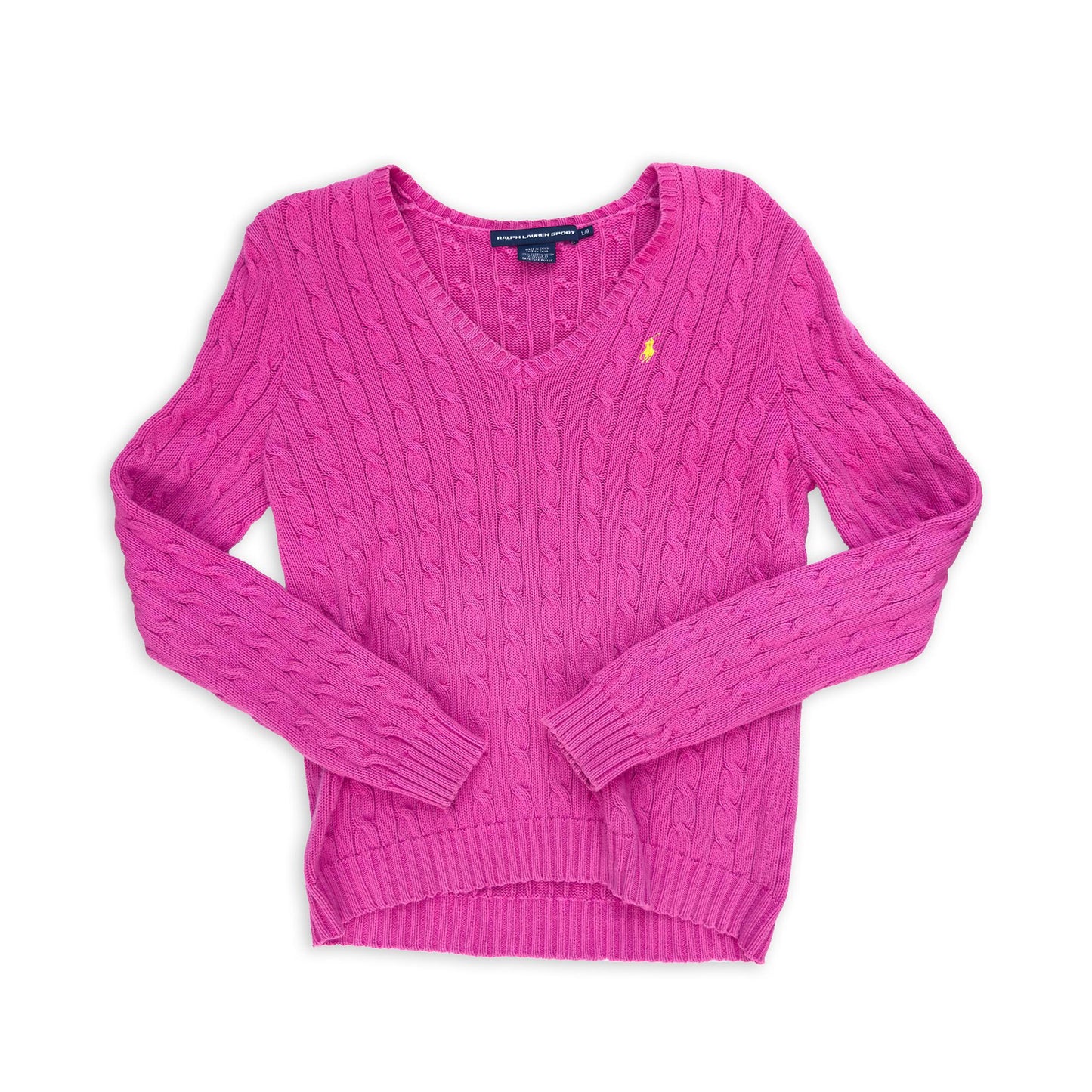 Vintage Hot Pink Ralph Lauren Sweater — Large