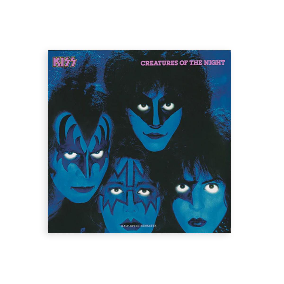 KISS "Creatures Of The Night" Vinyl Record – 2022 Half-Speed Remastered Edition with Glow In The Dark Embossed Eyes