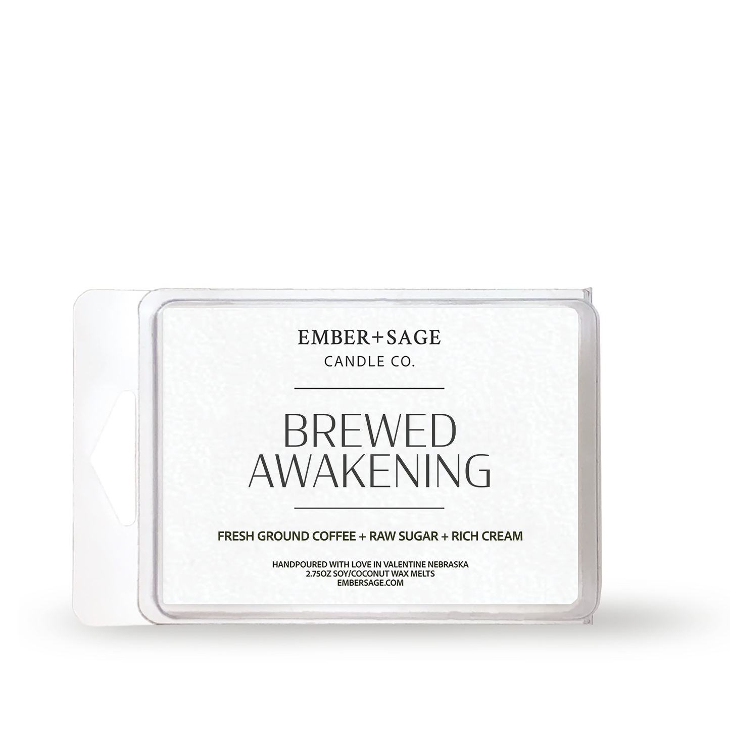 Brewed Awakening | Hand-Poured Soy Coconut Wax Melt | 2.75oz