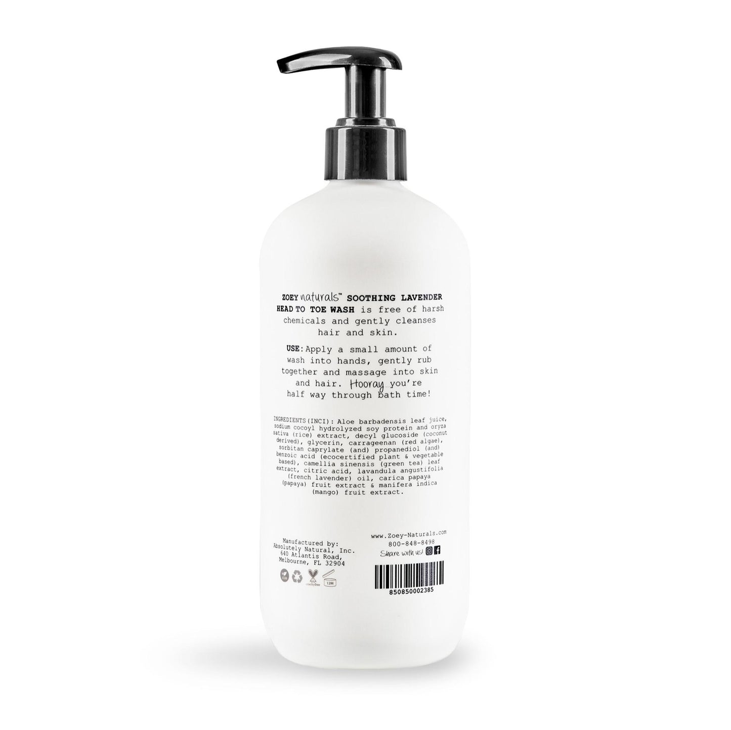 Soothing Lavender Head To Toe Wash - 17oz