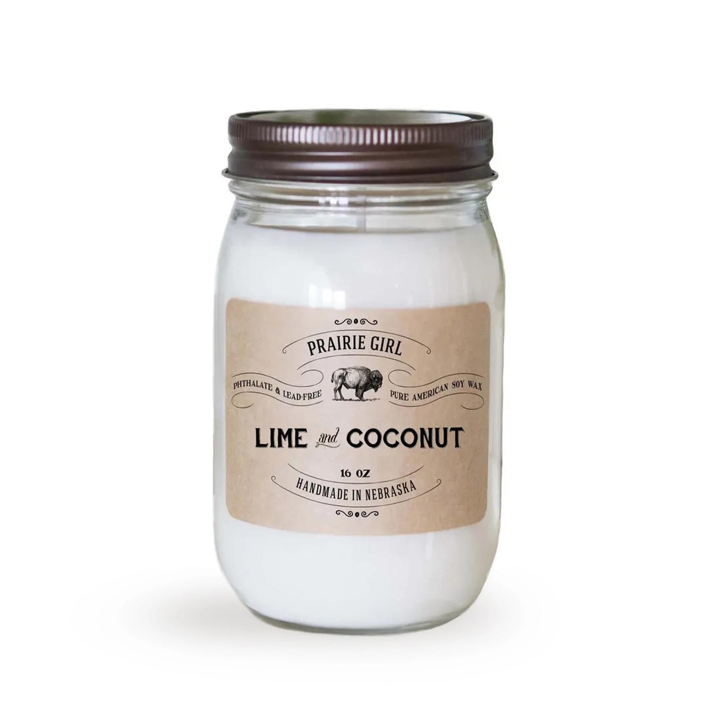 Lime & Coconut Hand Poured American Soy Candle