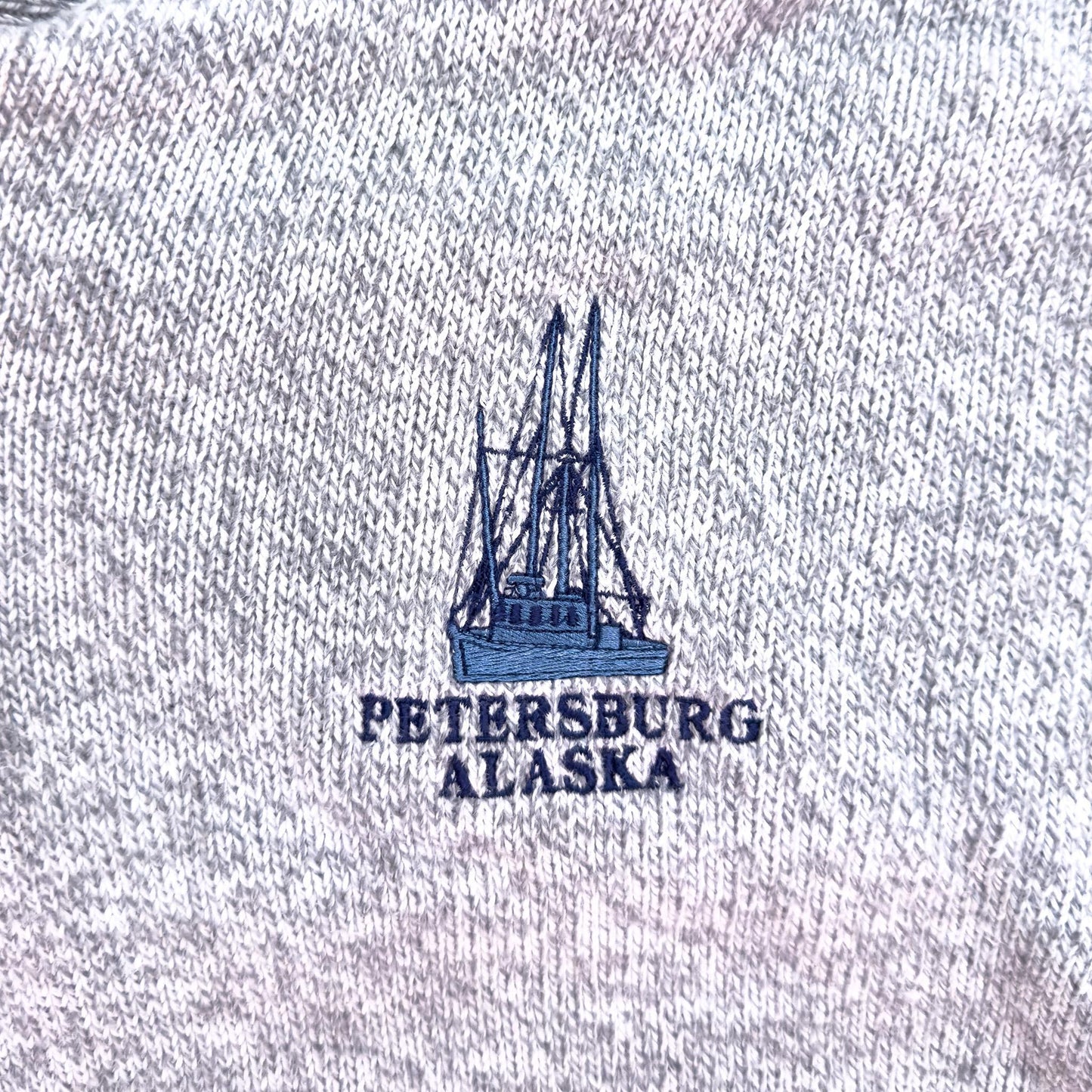 Vintage Petersburg Alaska Knitted Sweater — XL