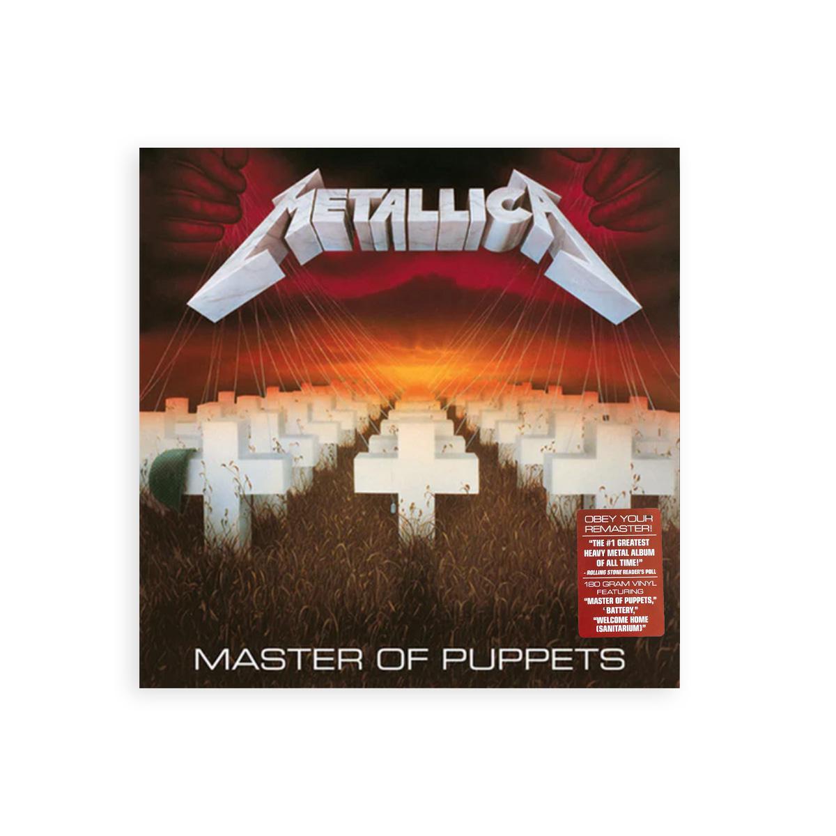 Metallica "Master Of Puppets" Vinyl Record – 2022 Remastered Edition on 180g Vinyl