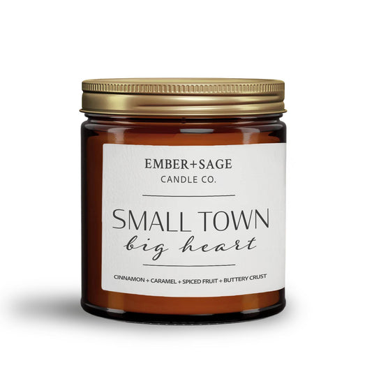 Small Town Big Heart | Hand-Poured Soy Coconut Wax Candle | 16oz with Double Wick