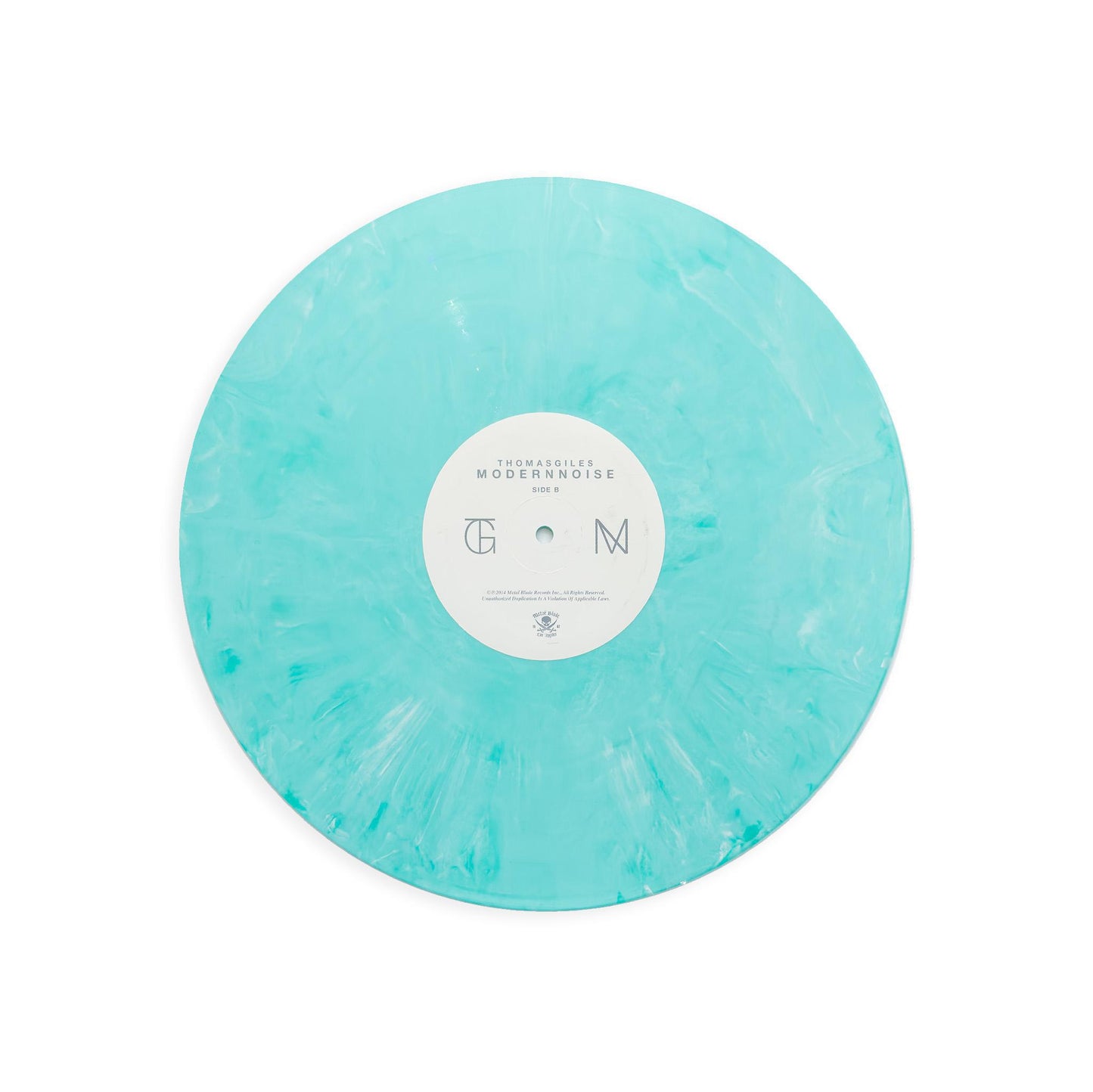 Thomas Giles "Modern Noise" Vinyl Record – 2014 US on Marbled Turquoise Vinyl with Autographed Cover