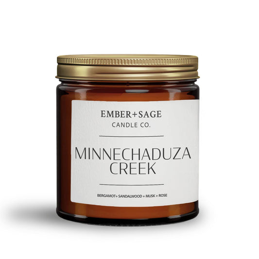 Minnechaduza Creek | Hand-Poured Soy Coconut Wax Candle | 16oz with Double Wick