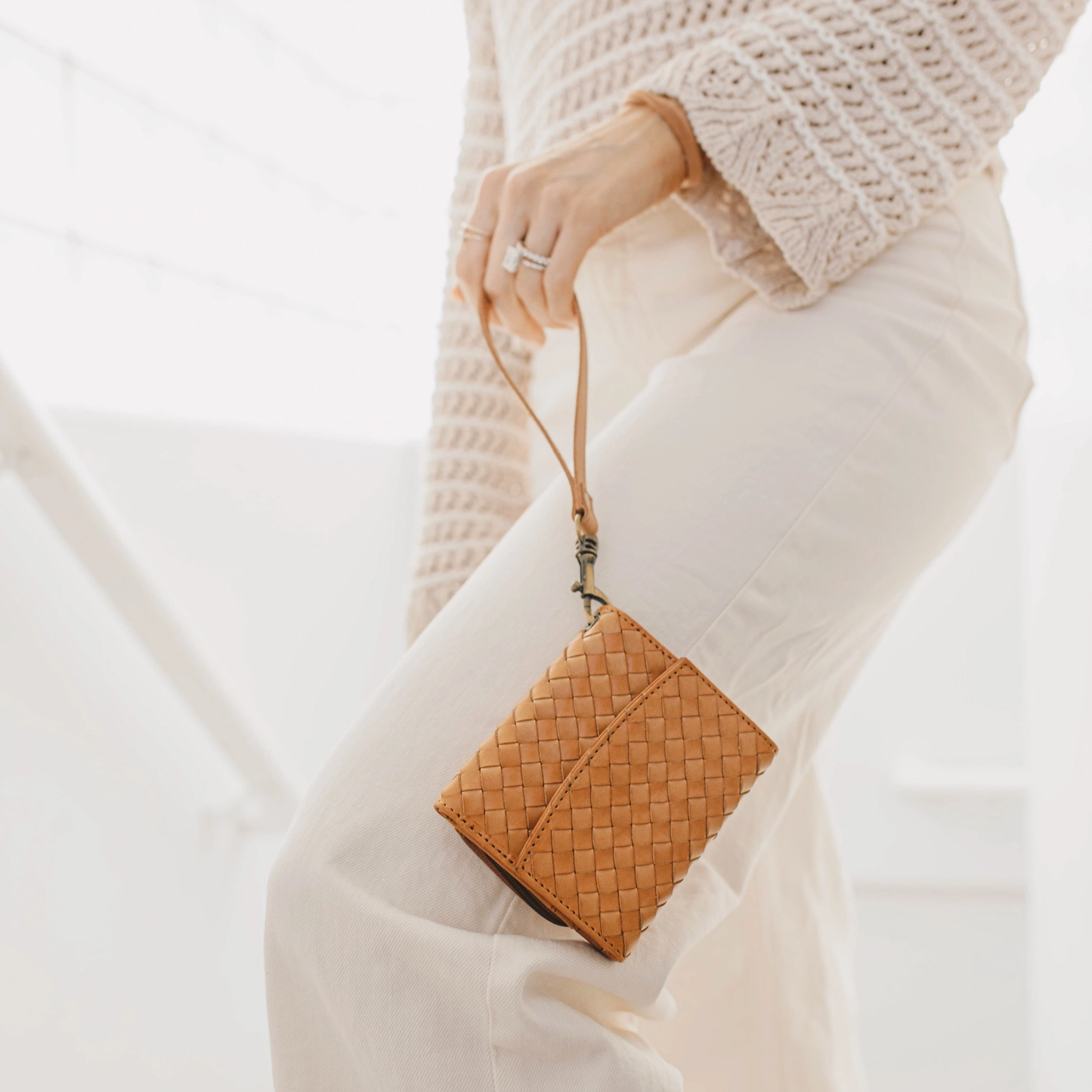 Suri Woven Leather Wallet