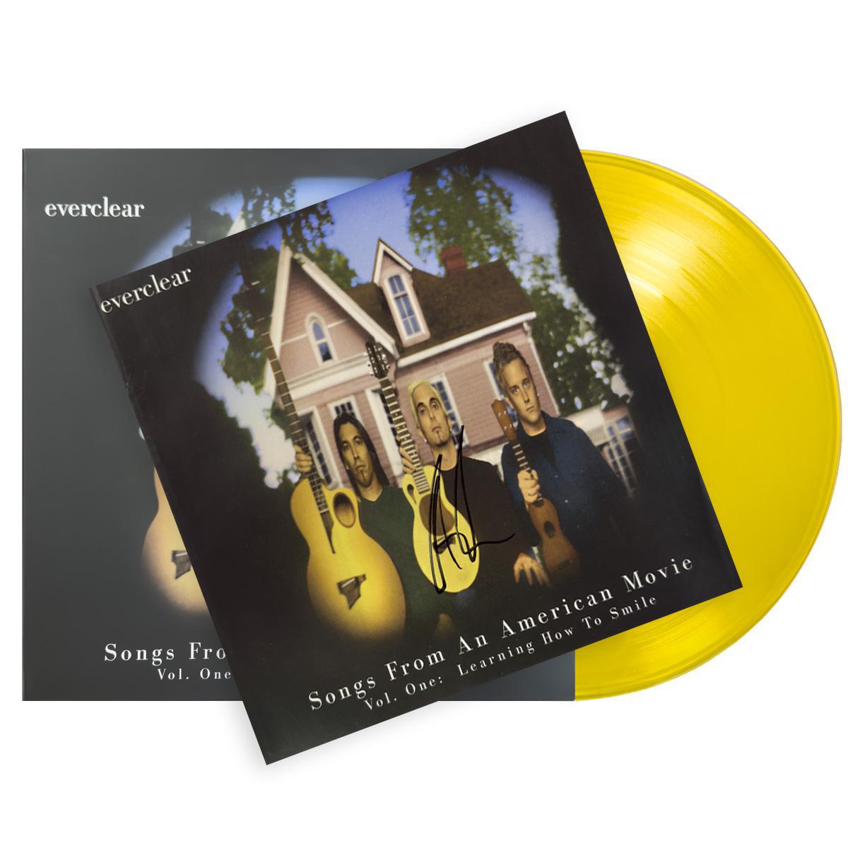 Everclear “Songs From An American Movie" Vinyl Record – Numbered Transparent Yellow with Signed Booklet