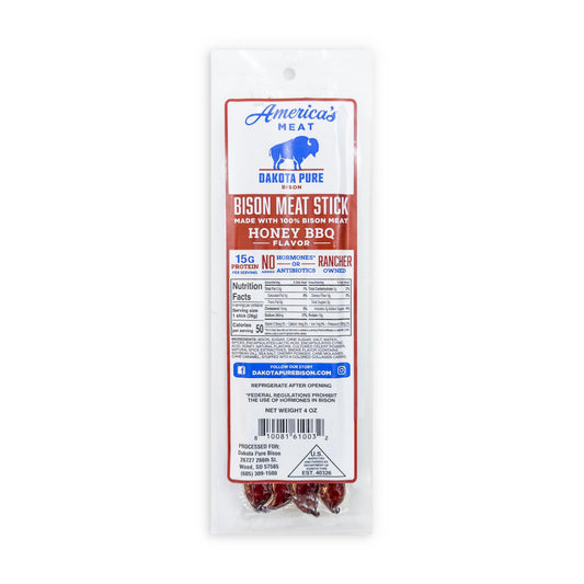 Honey BBQ Bison Meat Sticks