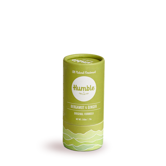 All-Natural Bergamot & Ginger Deodorant in 100% Biodegradable Tube