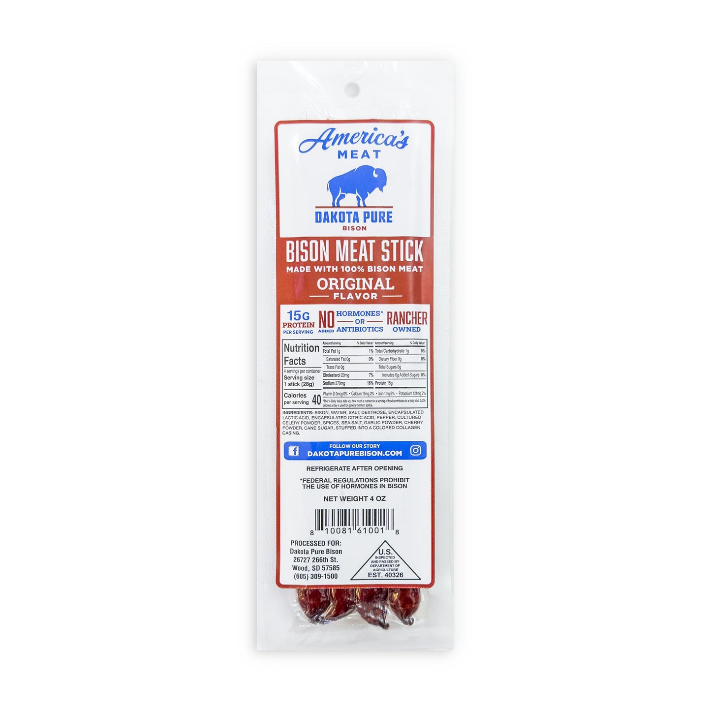 Original Bison Meat Sticks