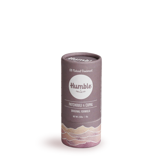 All-Natural Patchouli & Copal Deodorant in 100% Biodegradable Tube