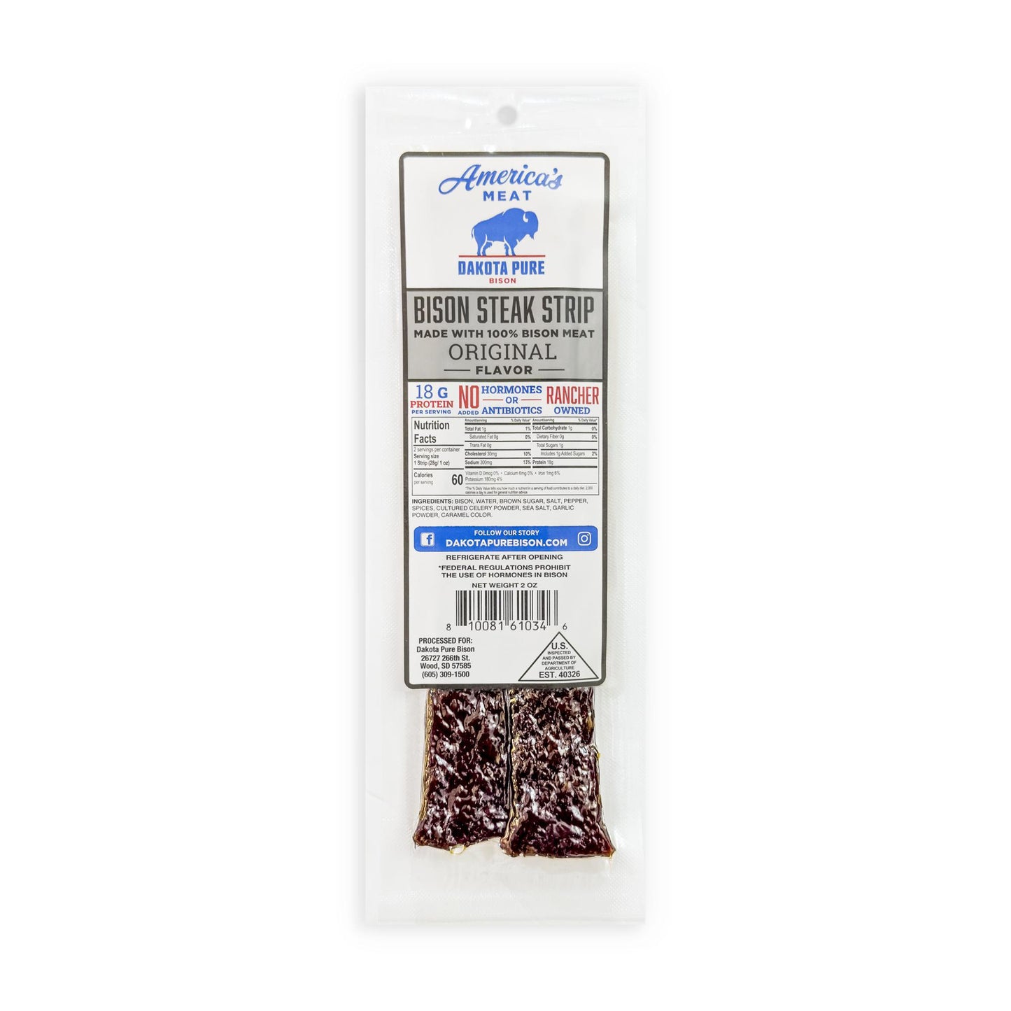 Original Bison Steak Strips