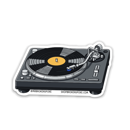 Turntable Vinyl Sticker