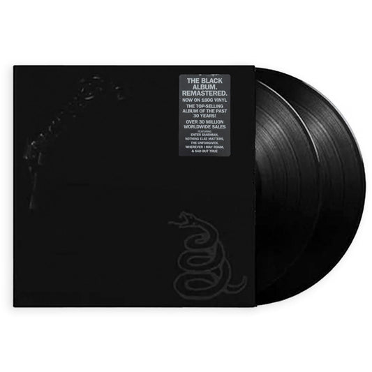 Metallica “Self Titled" The Black Album 2LP Vinyl Record – 2021 Remastered Edition on 180g Vinyl