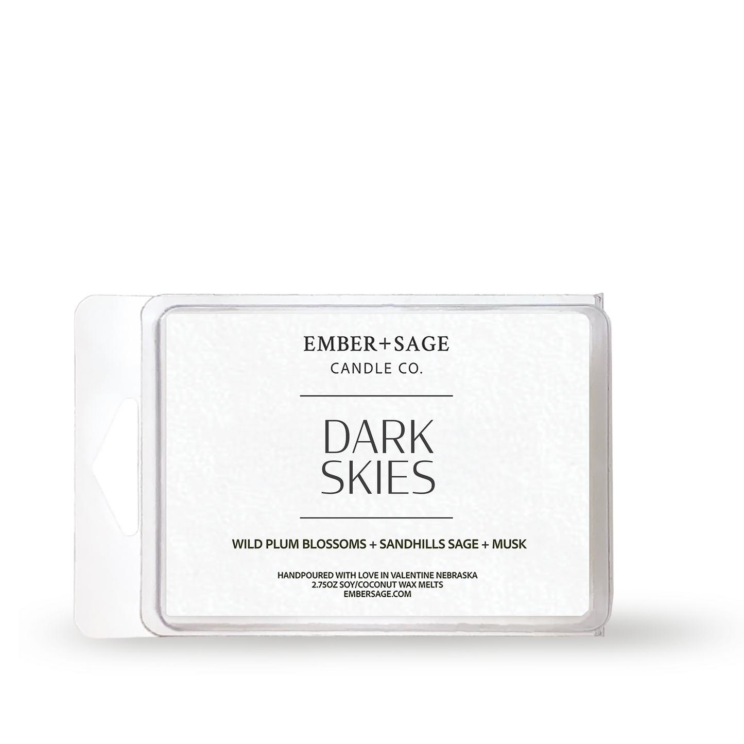 Dark Skies | Hand-Poured Soy Coconut Wax Melt | 2.75oz