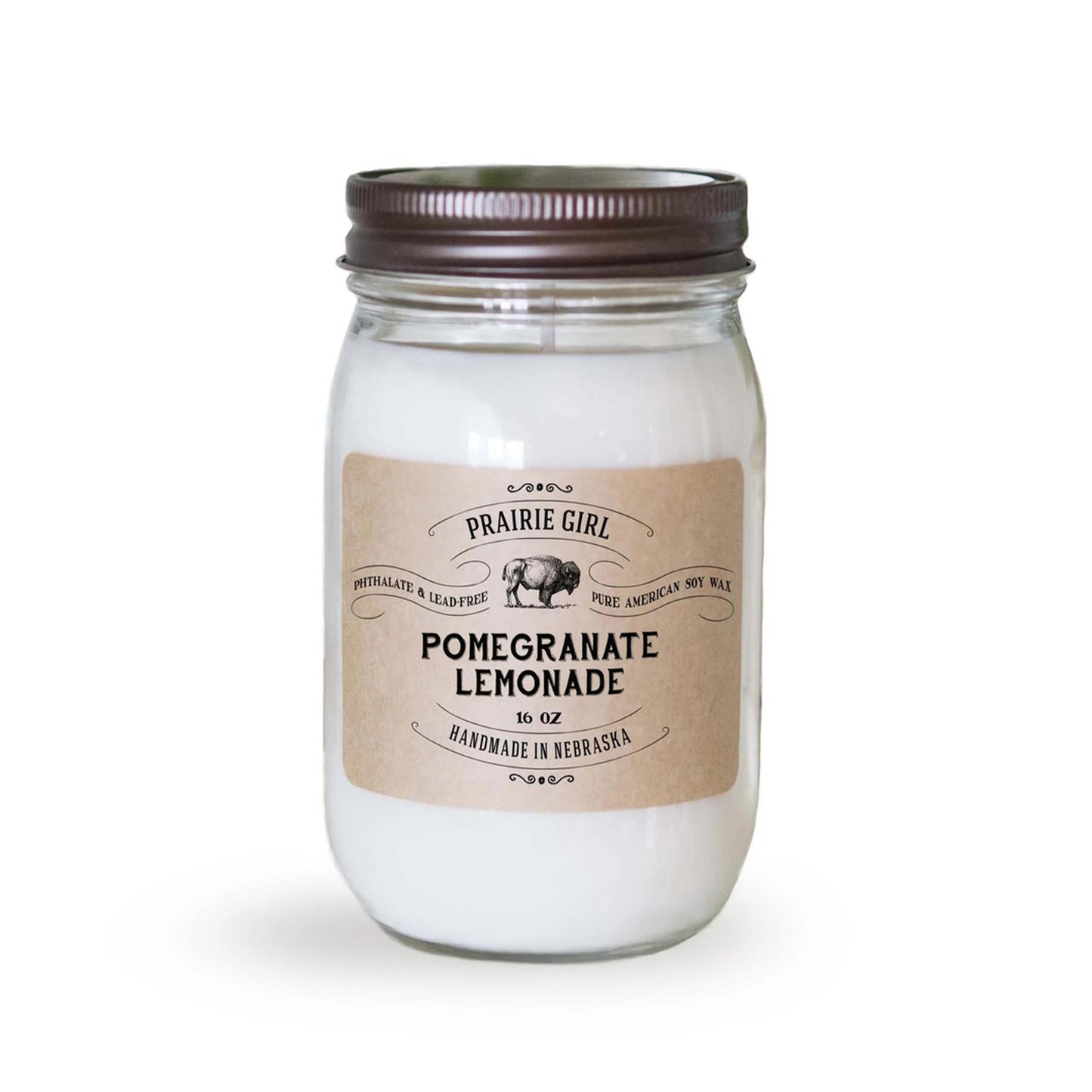 Pomegranate Lemonade Hand Poured American Soy Candle