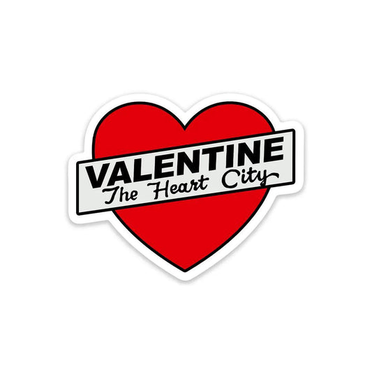 Valentine, Nebraska "The Heart City" Vinyl Sticker