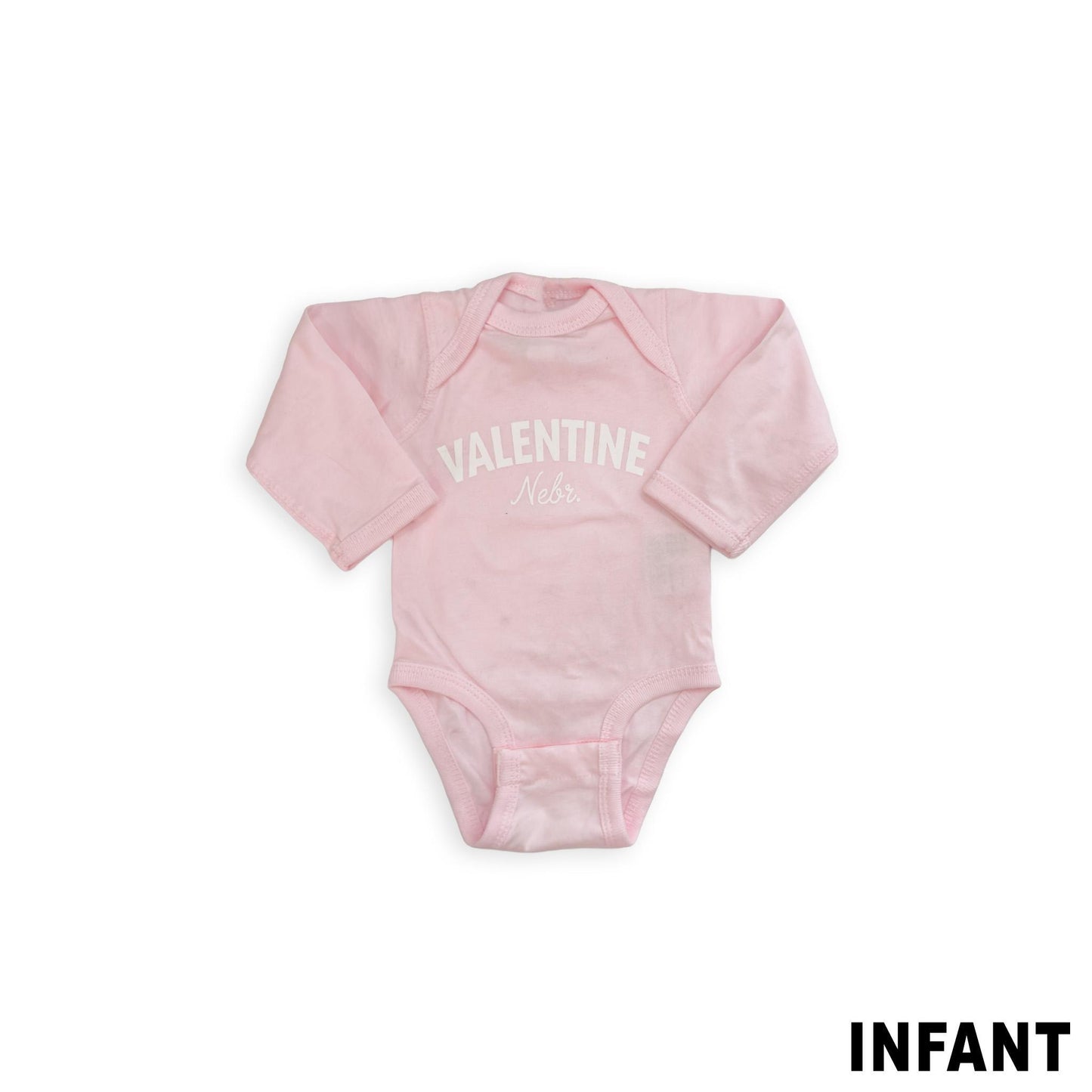 Infant Ballerina Pink “Valentine, Nebr.” Onesie