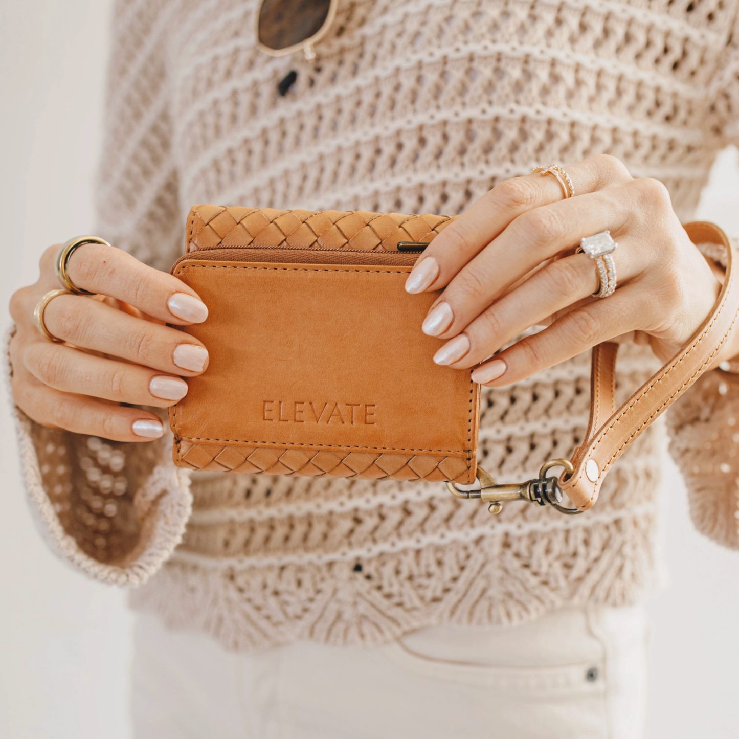 Suri Woven Leather Wallet
